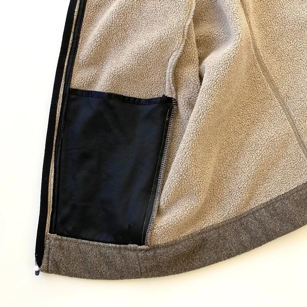 Irideon Brown Fleece Riding Vest Large USA Made